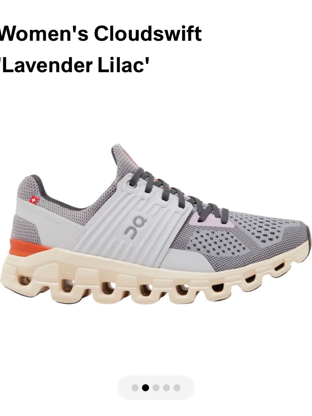 On Running Women's Cloudswift Gray Athletic Sneakers, 7